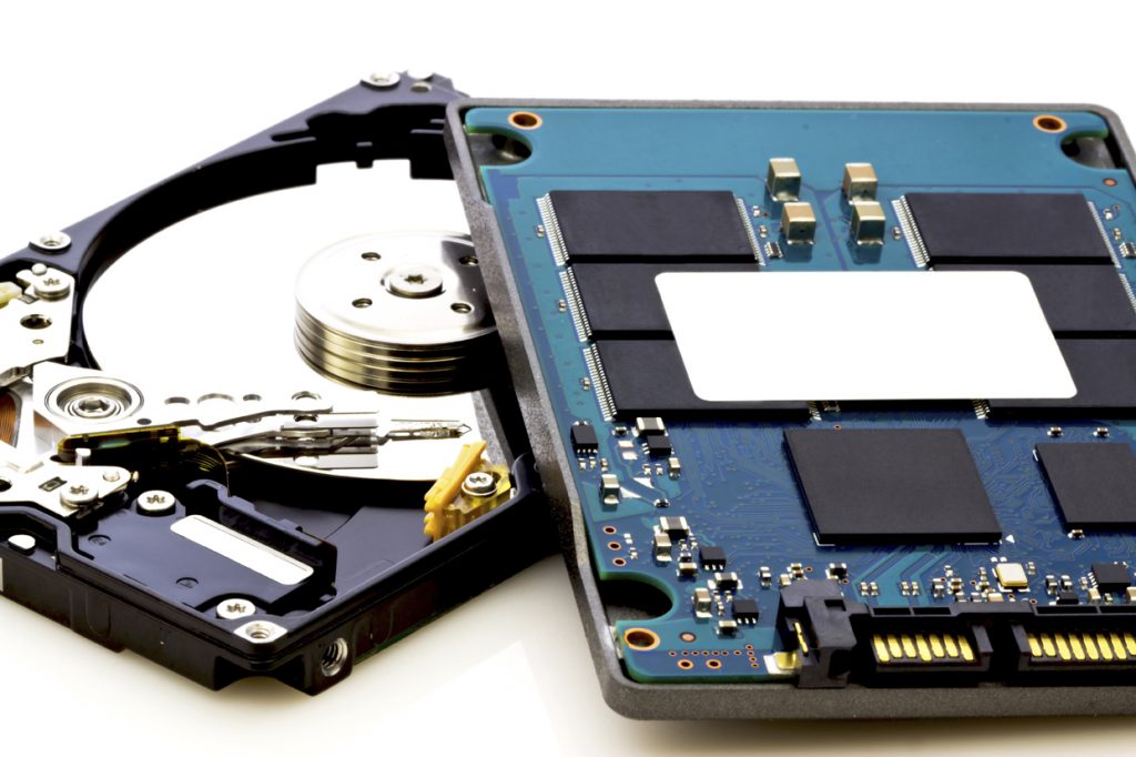 SSD vs HDD, new and old technology